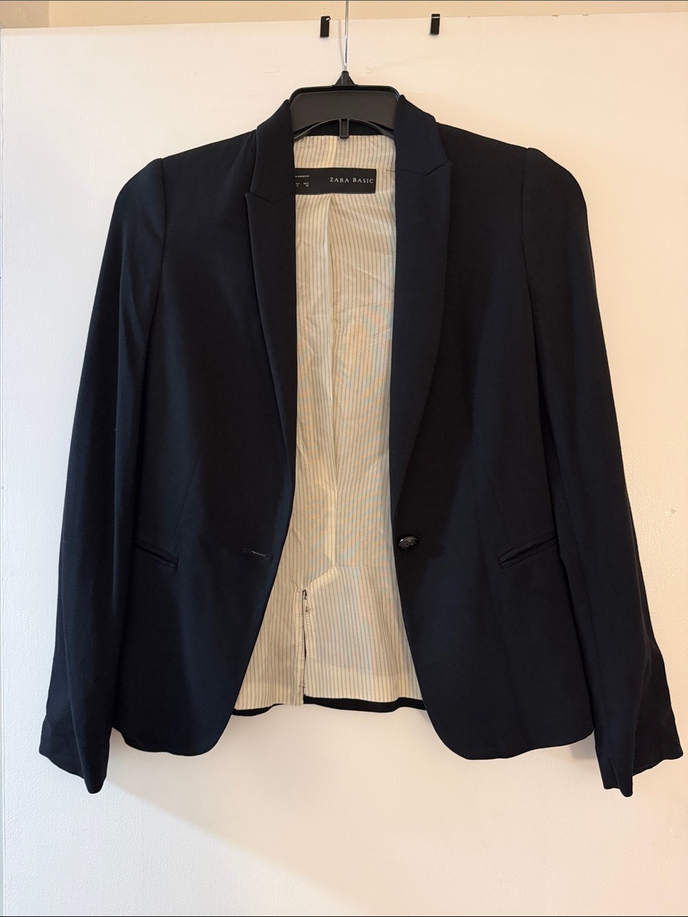 Zara Black Women's Single-Button Blazer
